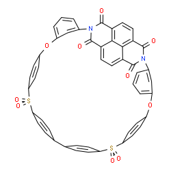 ChemSpider 2D Image | 11,36-Dioxa-6,41-dithia-17,30-diazaundecacyclo[40.2.2.2~2,5~.2~7,10~.2~37,40~.1~12,16~.1~17,25~.1~22,30~.1~31,35~.0~19,24~.0~23,28~]hexapentaconta-1(44),2,4,7,9,12(52),13,15,19,21,23,25,27,31(49),32,3
4,37,39,42,45,47,53,55-tricosaene-18,29,50,51-tetrone 6,6,41,41-tetraoxide | C50H28N2O10S2