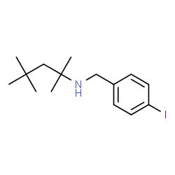 ChemSpider 2D Image | N-(4-Iodobenzyl)-2,4,4-trimethyl-2-pentanamine | C15H24IN