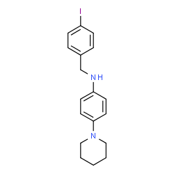 ChemSpider 2D Image | N-(4-Iodobenzyl)-4-(1-piperidinyl)aniline | C18H21IN2