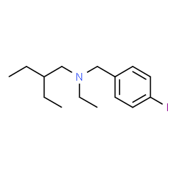 ChemSpider 2D Image | N,2-Diethyl-N-(4-iodobenzyl)-1-butanamine | C15H24IN