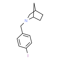 ChemSpider 2D Image | 2-(4-Iodobenzyl)-2-azabicyclo[2.2.1]heptane | C13H16IN