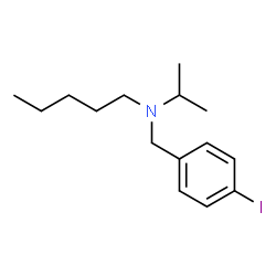 ChemSpider 2D Image | N-(4-Iodobenzyl)-N-isopropyl-1-pentanamine | C15H24IN