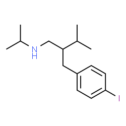 ChemSpider 2D Image | 2-(4-Iodobenzyl)-N-isopropyl-3-methyl-1-butanamine | C15H24IN