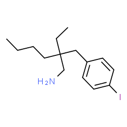 ChemSpider 2D Image | 2-Ethyl-2-(4-iodobenzyl)-1-hexanamine | C15H24IN