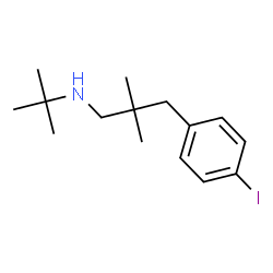 ChemSpider 2D Image | 3-(4-Iodophenyl)-2,2-dimethyl-N-(2-methyl-2-propanyl)-1-propanamine | C15H24IN