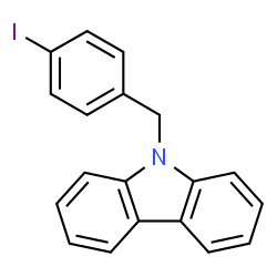 ChemSpider 2D Image | 9-(4-Iodobenzyl)-9H-carbazole | C19H14IN