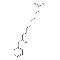 ChemSpider 2D Image | 10-Bromo-11-phenylundecanoic acid | C17H25BrO2
