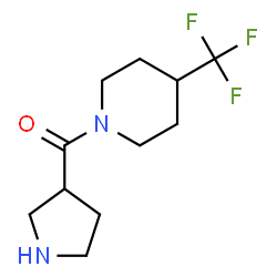 ChemSpider 2D Image | 3-Pyrrolidinyl[4-(trifluoromethyl)-1-piperidinyl]methanone | C11H17F3N2O