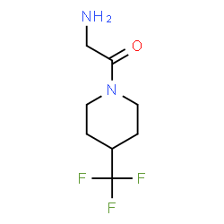 ChemSpider 2D Image | 2-Amino-1-[4-(trifluoromethyl)-1-piperidinyl]ethanone | C8H13F3N2O