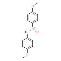ChemSpider 2D Image | 1,2-Bis(4-methoxyphenyl)-1-oxohydrazinium | C14H15N2O3