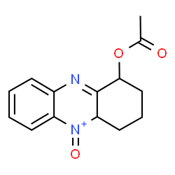 ChemSpider 2D Image | 1-Acetoxy-5-oxo-1,2,3,4,4a,5-hexahydrophenazin-5-ium | C14H15N2O3
