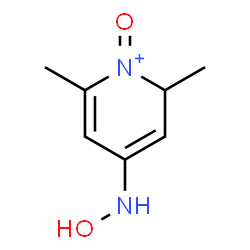 ChemSpider 2D Image | 4-(Hydroxyamino)-2,6-dimethyl-1-oxo-1,2-dihydropyridinium | C7H11N2O2