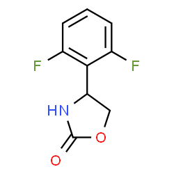 ChemSpider 2D Image | 4-(2,6-Difluorophenyl)-1,3-oxazolidin-2-one | C9H7F2NO2