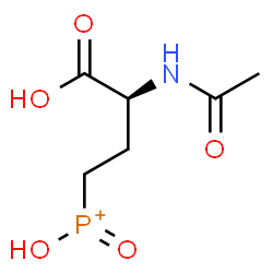 ChemSpider 2D Image | [(3S)-3-Acetamido-3-carboxypropyl](hydroxy)oxophosphonium | C6H11NO5P