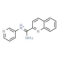 ChemSpider 2D Image | (Z)-Amino-N-(3-pyridinyl)2-quinolinylmethaniminium | C15H13N4
