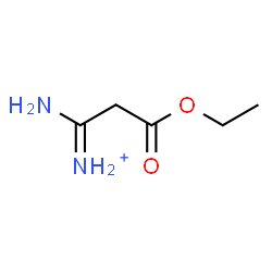 ChemSpider 2D Image | 1-Amino-3-ethoxy-3-oxo-1-propaniminium | C5H11N2O2
