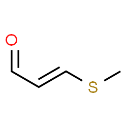 ChemSpider 2D Image | (2E)-3-(Methylsulfanyl)acrylaldehyde | C4H6OS