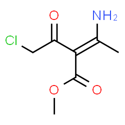 ChemSpider 2D Image | Methyl (2E)-3-amino-2-(chloroacetyl)-2-butenoate | C7H10ClNO3