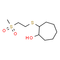 ChemSpider 2D Image | 2-{[2-(Methylsulfonyl)ethyl]sulfanyl}cycloheptanol | C10H20O3S2