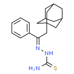 ChemSpider 2D Image | (2E)-2-[2-(Adamantan-1-yl)-1-phenylethylidene]hydrazinecarbothioamide | C19H25N3S
