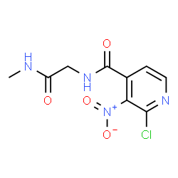 ChemSpider 2D Image | 2-Chloro-N-[2-(methylamino)-2-oxoethyl]-3-nitroisonicotinamide | C9H9ClN4O4