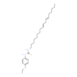ChemSpider 2D Image | 1-(4-Ethoxyphenyl)-3-[(9E,12E)-9,12-octadecadien-1-yl]urea | C27H44N2O2