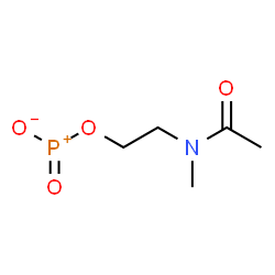 ChemSpider 2D Image | {2-[Acetyl(methyl)amino]ethoxy}(oxo)phosphoniumolate | C5H10NO4P
