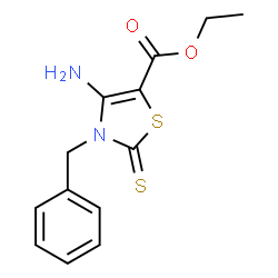 ChemSpider 2D Image | ethyl 4-amino-3-benzyl-2-sulfanylidene-1,3-thiazole-5-carboxylate | C13H14N2O2S2