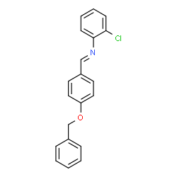 ChemSpider 2D Image | N-{(E)-[4-(Benzyloxy)phenyl]methylene}-2-chloroaniline | C20H16ClNO
