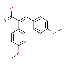 ChemSpider 2D Image | (2E)-2,3-Bis(4-methoxyphenyl)acrylic acid | C17H16O4