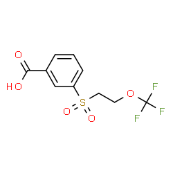 ChemSpider 2D Image | 3-{[2-(Trifluoromethoxy)ethyl]sulfonyl}benzoic acid | C10H9F3O5S