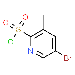 ChemSpider 2D Image | 5-Bromo-3-methyl-2-pyridinesulfonyl chloride | C6H5BrClNO2S