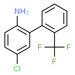 ChemSpider 2D Image | 5-Chloro-2'-(trifluoromethyl)-2-biphenylamine | C13H9ClF3N