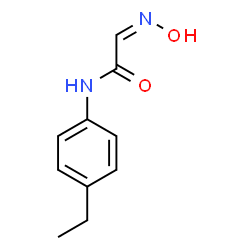 ChemSpider 2D Image | (2Z)-N-(4-Ethylphenyl)-2-(hydroxyimino)acetamide | C10H12N2O2