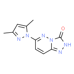 ChemSpider 2D Image | 6-(3,5-Dimethyl-1H-pyrazol-1-yl)[1,2,4]triazolo[4,3-b]pyridazin-3(2H)-one | C10H10N6O
