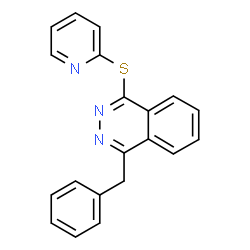 ChemSpider 2D Image | 1-Benzyl-4-(2-pyridinylsulfanyl)phthalazine | C20H15N3S