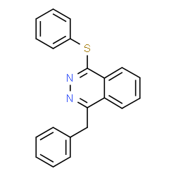 ChemSpider 2D Image | 1-Benzyl-4-(phenylsulfanyl)phthalazine | C21H16N2S