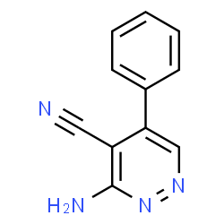 ChemSpider 2D Image | 3-Amino-5-phenyl-4-pyridazinecarbonitrile | C11H8N4