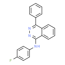 ChemSpider 2D Image | N-(4-Fluorophenyl)-4-phenyl-1-phthalazinamine | C20H14FN3