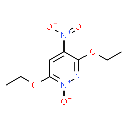 ChemSpider 2D Image | 3,6-Diethoxy-4-nitropyridazine 1-oxide | C8H11N3O5