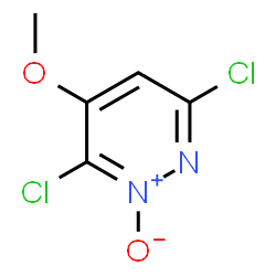 ChemSpider 2D Image | 3,6-Dichloro-5-methoxypyridazine 1-oxide | C5H4Cl2N2O2