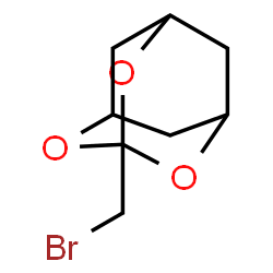 ChemSpider 2D Image | 3-bromomethyl-2,4,10-trioxa-adamantane | C8H11BrO3