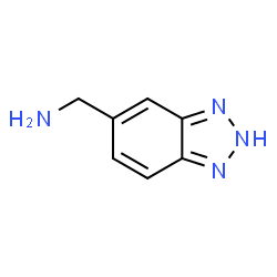 ChemSpider 2D Image | 1-(1H-Benzotriazol-5-yl)methanamine | C7H8N4