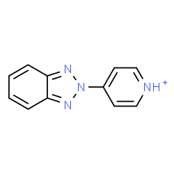 ChemSpider 2D Image | 4-(2H-Benzotriazol-2-yl)pyridinium | C11H9N4