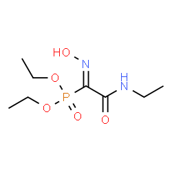 ChemSpider 2D Image | Diethyl [(1Z)-2-(ethylamino)-N-hydroxy-2-oxoethanimidoyl]phosphonate | C8H17N2O5P