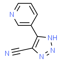 ChemSpider 2D Image | 4-(3-Pyridinyl)-1H-1,2,3-triazole-5-carbonitrile | C8H5N5