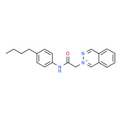 ChemSpider 2D Image | 2-{2-[(4-Butylphenyl)amino]-2-oxoethyl}phthalazin-2-ium | C20H22N3O