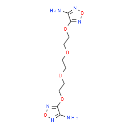ChemSpider 2D Image | 4,4'-[1,2-Ethanediylbis(oxy-2,1-ethanediyloxy)]bis(1,2,5-oxadiazol-3-amine) | C10H16N6O6