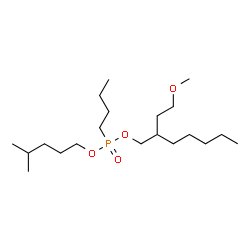 ChemSpider 2D Image | 2-(2-Methoxyethyl)heptyl 4-methylpentyl butylphosphonate | C20H43O4P