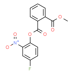ChemSpider 2D Image | 4-Fluoro-2-nitrophenyl methyl phthalate | C15H10FNO6